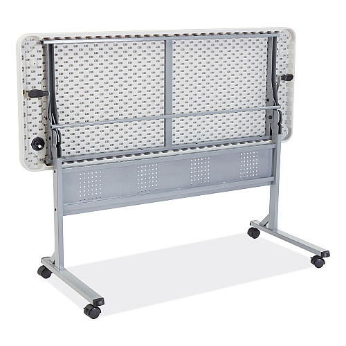 NPS Flip-N-Store Training Table, Rectangular, 24 x 60 x 29.5, Speckled Gray (BPFT2460)