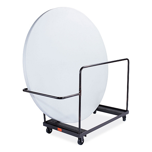NPS Folding Table Dolly for Round Tables, 660 lb Capacity, 40.5 x 28 x 61.5, Brown (DY71R)
