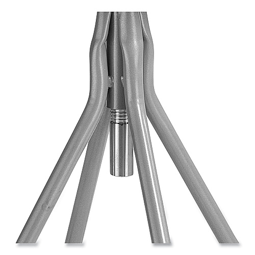 NPS 6500 Series Height Adjustable Heavy Duty Padded Swivel Stool, Supports Up to 500 lb, 24" to 30" Seat Height, Gray (6524H)