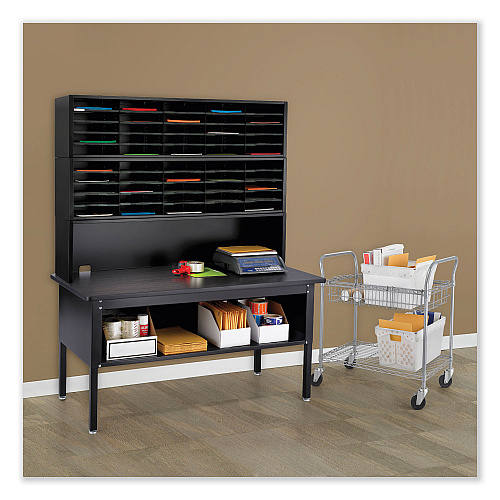 Safco E-Z Sort Sorting Table Base, 60w x 30d x 28 to 36h, Black (7749BL)