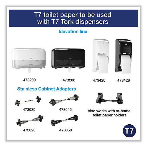 Tork&reg; Coreless High Capacity Toilet Paper, 2-Ply, 750 Sheets, 36 Rolls (472884)
