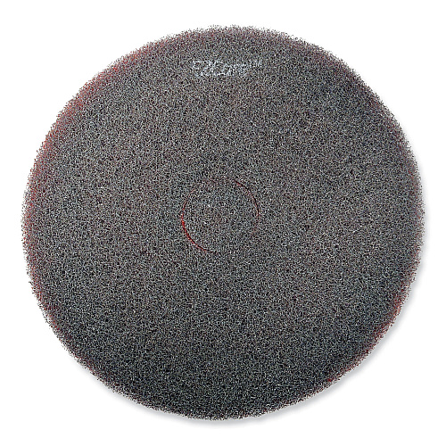 SC Johnson Professional EZ CARE Heavy Duty Scrub Pad, 17" Diameter, Red/Gray, 5/Carton (311183)