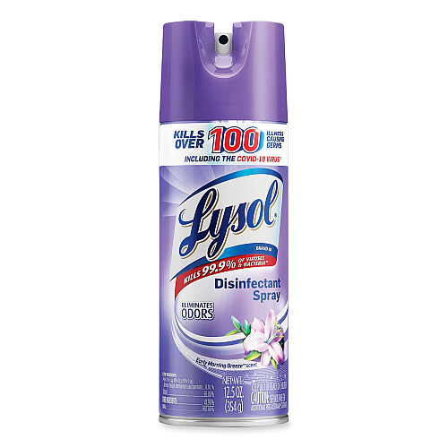Lysol&reg; Disinfectant Spray, Early Morning Breeze, 12 Cans (80833)