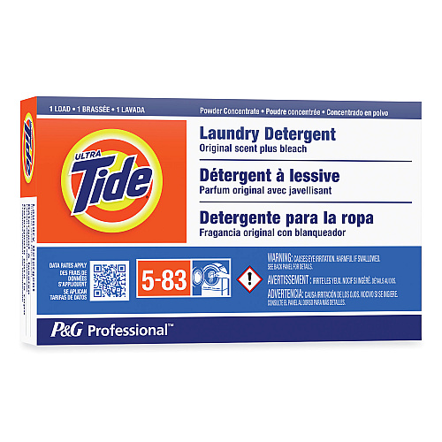 Tide&reg; Pro Powder Laundry Detergent Vending Box, Bleach, 156 Pack (08921)