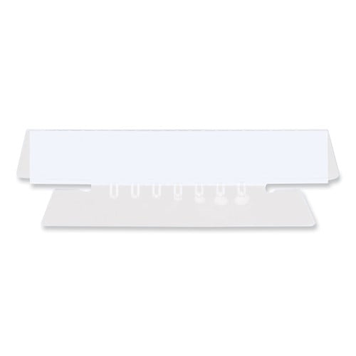 Universal Hanging File Folder Plastic Index Tabs, 1/3Cut, Clear, 3.5