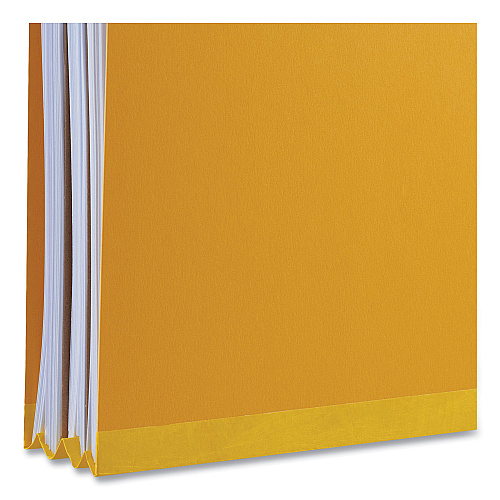 Universal Bright Colored Pressboard Classification Folders, 2" Expansion, 2 Dividers, 6 Fasteners, Letter Size, Yellow Exterior, 10/Box (UNV10304)