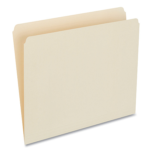 Universal Top Tab File Folders, Straight Tabs, Letter Size, 0.75" Expansion, Manila, 100/Box (UNV12110)