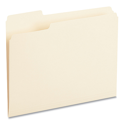 Universal Top Tab File Folders, 1/3-Cut Tabs: Left Position, Letter Size, 0.75" Expansion, Manila, 100/Box (UNV12121)