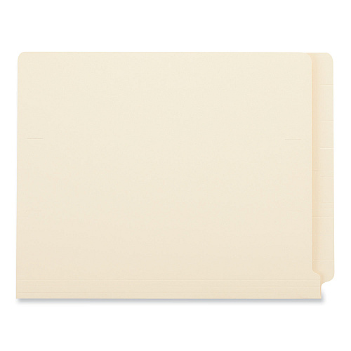Universal Reinforced End Tab Fastener Folders, 0.75" Expansion, 2 Fasteners, Letter Size, Manila Exterior, 50/Box (UNV13120)