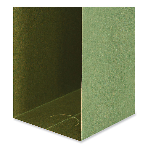 Universal Box Bottom Hanging File Folders, 2" Capacity, Letter Size, 1/5-Cut Tabs, Standard Green, 25/Box (UNV14142)
