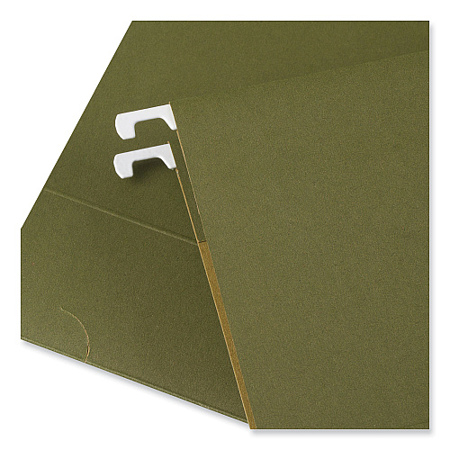 Universal Box Bottom Hanging File Folders, 1" Capacity, Legal Size, 1/5-Cut Tabs, Standard Green, 25/Box (UNV14151)