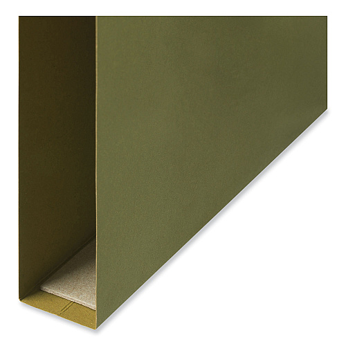 Universal Box Bottom Hanging File Folders, 1" Capacity, Legal Size, 1/5-Cut Tabs, Standard Green, 25/Box (UNV14151)