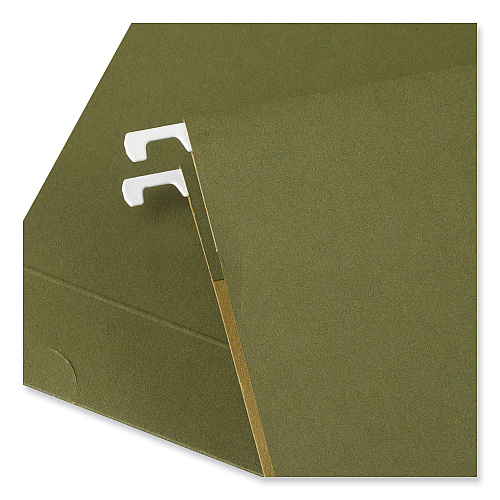 Universal Box Bottom Hanging File Folders, 2" Capacity, Legal Size, 1/5-Cut Tabs, Standard Green, 25/Box (UNV14152)