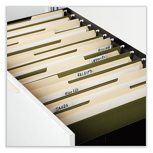 Universal Box Bottom Hanging File Folders, 2" Capacity, Legal Size, 1/5-Cut Tabs, Standard Green, 25/Box (UNV14152)