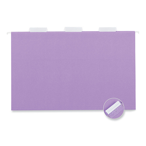 Universal Deluxe Bright Color Hanging File Folders, Legal Size, 1/5-Cut Tabs, Assorted Colors, 25/Box (UNV14221)