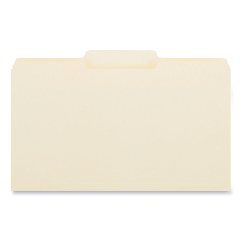 Universal Top Tab File Folders, 1/3-Cut Tabs: Center Position, Legal Size, 0.75" Expansion, Manila, 100/Box (UNV15122)