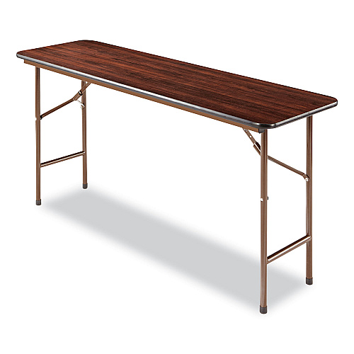 Alera Wood Folding Table, Rectangular, 59.88w x 17.75d x 29.13h, Mahogany (ALEFT726018MY)