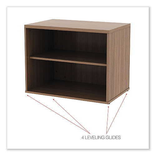 Alera Open Office Low Storage Cabinet Credenza, 29.5 x 19.13 x 22.78, Walnut (ALELS593020WA)
