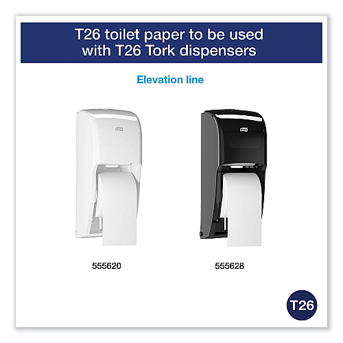 Tork&reg; High-Capacity 2-Ply Toilet Paper, White, 36 Rolls (110292A)