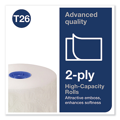 Tork&reg; High-Capacity 2-Ply Toilet Paper, White, 36 Rolls (110292A)
