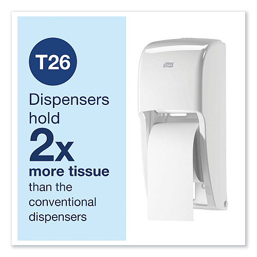 Tork&reg; High-Capacity 2-Ply Toilet Paper, White, 36 Rolls (110292A)