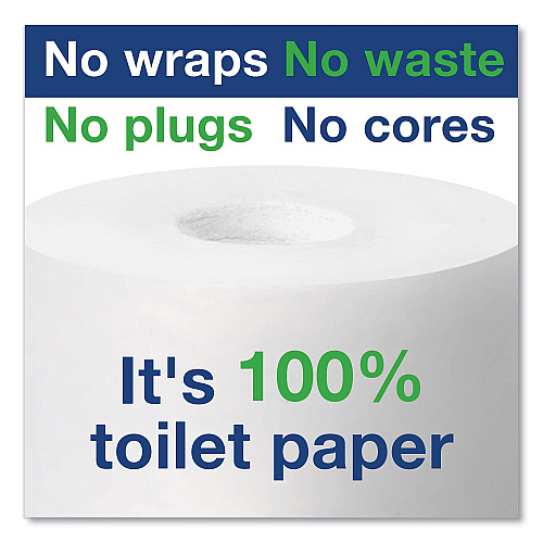 Tork&reg; Coreless Toilet Paper Twin Dispenser, 2-Rolls, Black (473208)