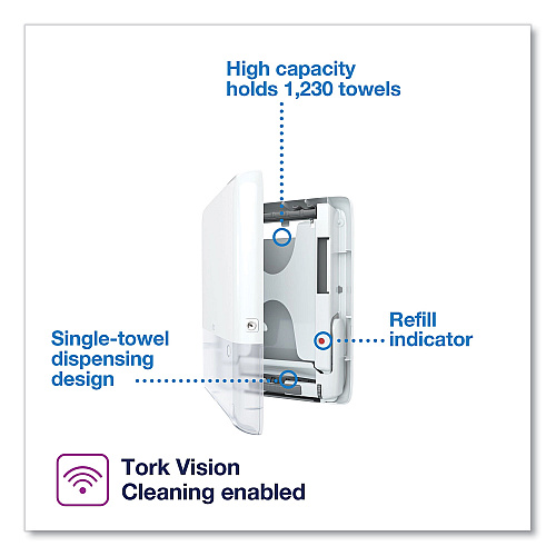 Tork&reg; PeakServe Continuous Hand Towel Dispenser, White, Each (552530)