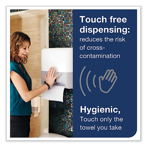 Tork Elevation Matic Hand Towel Roll Dispenser with Sensor, 13 x 8 x 14.5, White (5511202)
