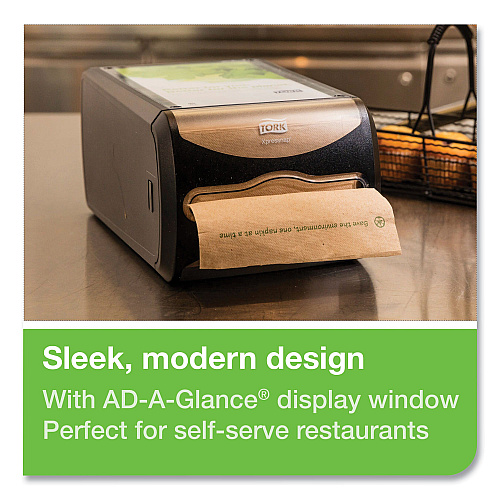 Tork&reg; Xpressnap Counter Napkin Dispenser, Black (6432000)
