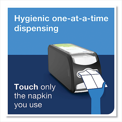 Tork&reg; Xpressnap Fit Napkin Dispenser, Tabletop, Black (7432000)
