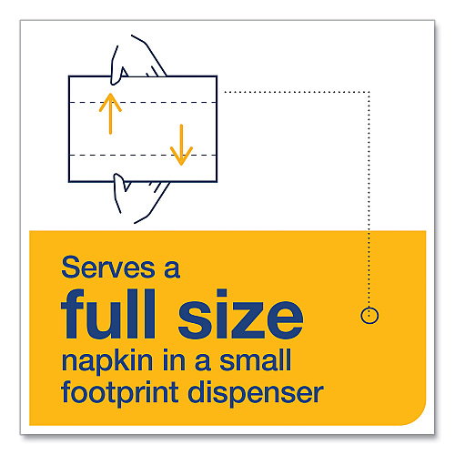 Tork&reg; Xpressnap Fit Interfold Napkins, 2-Ply, White, 120 Napkin Pack, 36 Packs (DX800)