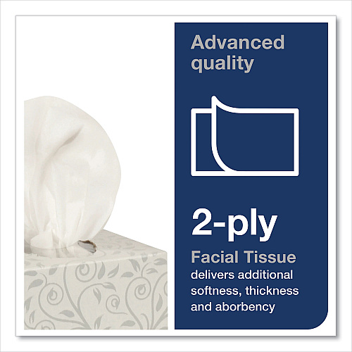 Tork&reg; Advanced Facial Tissue, 2-Ply, 94 Tissue Box, 36 Boxes (TF6830)
