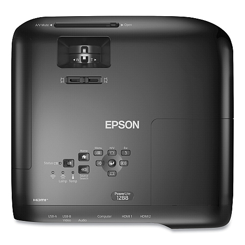 Epson PowerLite 1288 Full HD 1080p Meeting Room Projector, 4,000 lm, 1920 x 1080 Pixels, 1.6x Zoom (V11H978120)