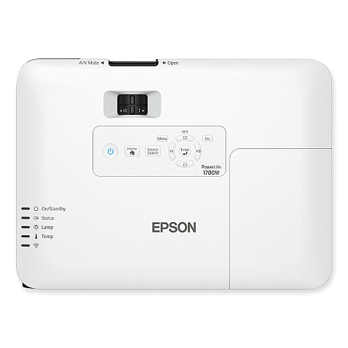 Epson PowerLite 1780W Wireless WXGA 3LCD Projector, 3,000 lm, 1280 x 800 Pixels, 1.2x Zoom (V11H795020)