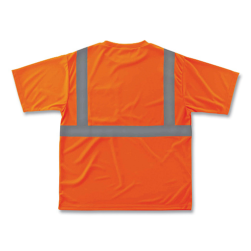 ergodyne GloWear 8289 Class 2 Hi-Vis T-Shirt, Polyester, Orange, 4X-Large (21518)