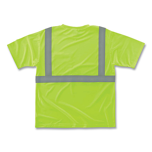 ergodyne GloWear 8289 Class 2 Hi-Vis T-Shirt, Polyester, Lime, 4X-Large (21508)