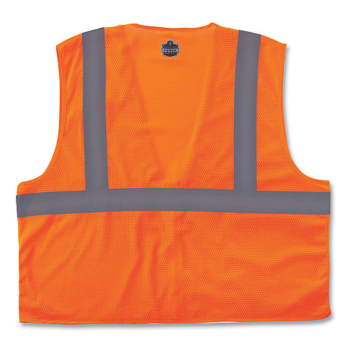 ergodyne GloWear 8210Z Class 2 Economy Mesh Vest, Polyester, Orange, Small/Medium (21043)