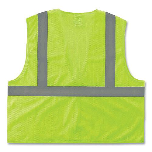 ergodyne GloWear 8205Z Class 2 Super Economy Mesh Vest, Polyester, Lime, 4X-Large/5X-Large (20999)