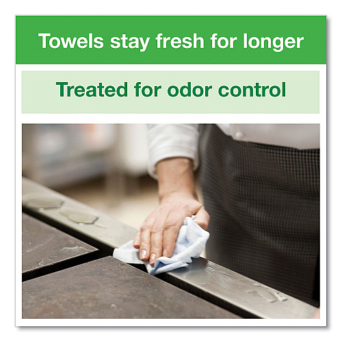 Tork&reg; Small Pack Foodservice Cloth, 1-Ply, White, 50 Cloths, 4 Packs (192291)