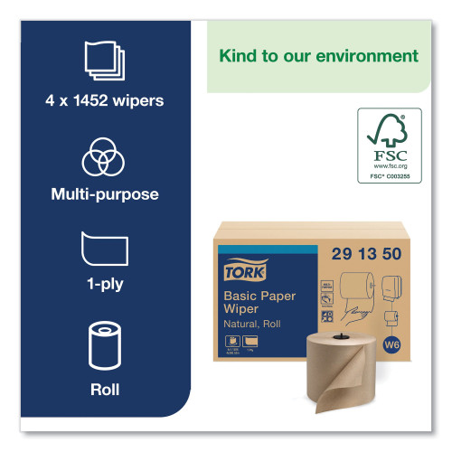 [ゆゆ] Tork BASIC PAPER WIPER ROLL TOWEL, 7.68