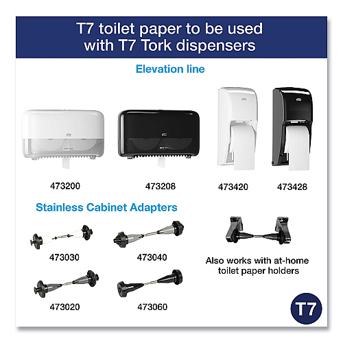 Tork&reg; High-Capacity 2-Ply Toilet Paper, 1000 Sheets, 36 Rolls (472880)