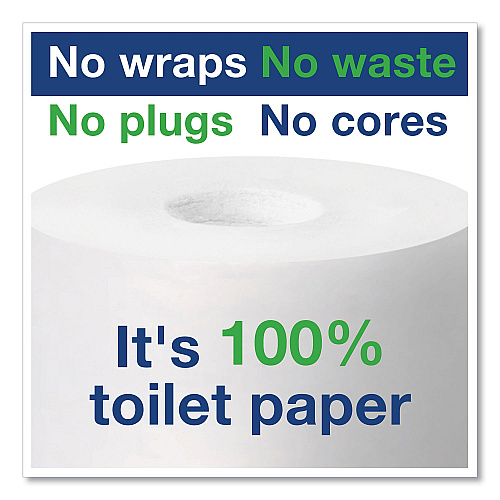 Tork&reg; High-Capacity 2-Ply Toilet Paper, 1000 Sheets, 36 Rolls (472880)
