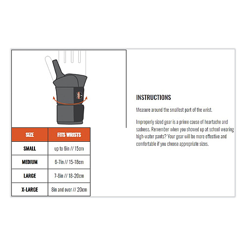 ergodyne ProFlex 670 Ambidextrous Single Strap Wrist Support, Small, Fits Left Hand/Right Hand, Black (16612)