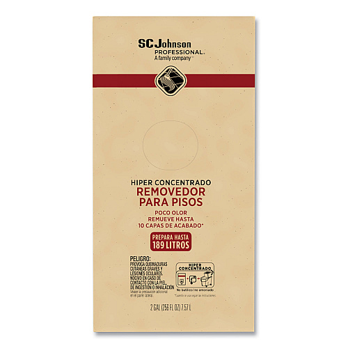 SC Johnson Professional Hyper Concentrate Floor Stripper, Low Odor, 2 gal Bag-in-Box (680076)