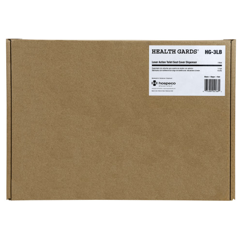 Health Gards Lever Activated Toilet Seat Cover Dispenser, Black, 1 Each (HG-3LB)