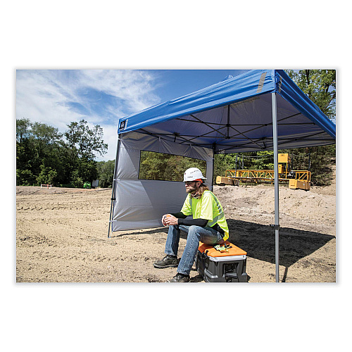 ergodyne Shax 6000C Replacement Pop-Up Tent Canopy for 6000, 10 ft x 10 ft, Polyester, Blue (12941)