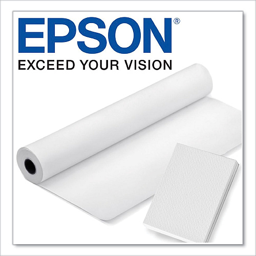 Epson Dye Sub Transfer Paper, 75 gsm, 24" x 500 ft, Matte White (S045519A)