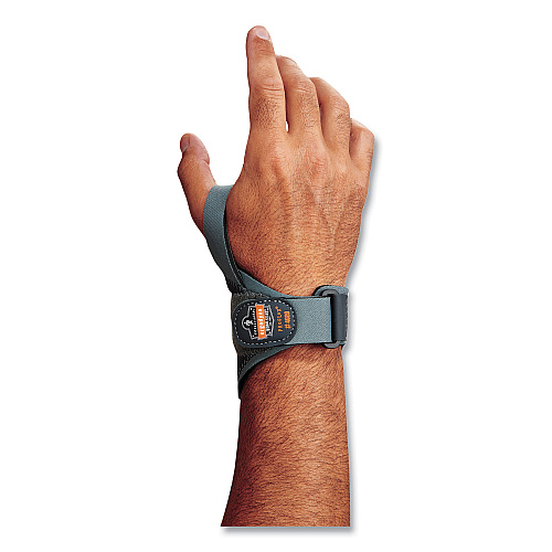 ergodyne ProFlex 4020 Lightweight Wrist Support, X-Small/Small, Fits Left Hand, Gray (70282)