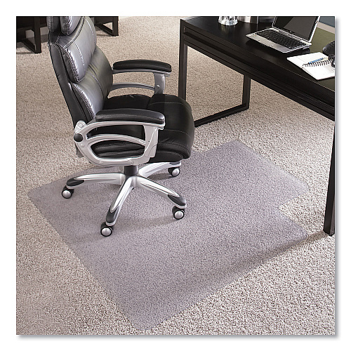 ES Robbins EverLife Chair Mat for Extra High Pile Carpet with Lip, 46 x 60, Clear (124381)