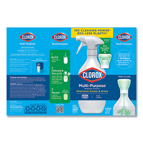 Clorox Multipurpose Degreaser Cleaner Refillable Starter Kit - Thumbnail 2